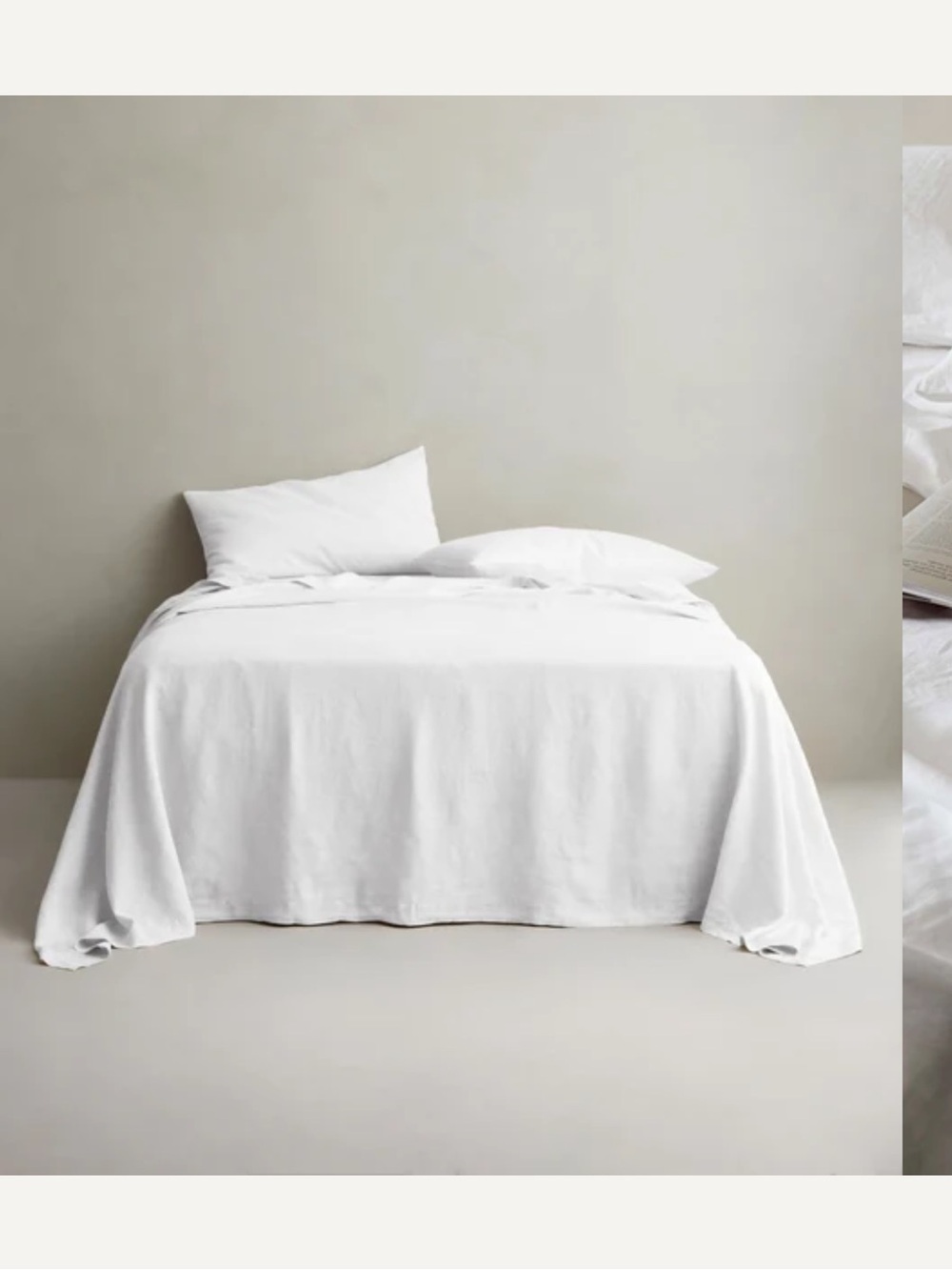 Cultiver 100% Linen Flat Sheet